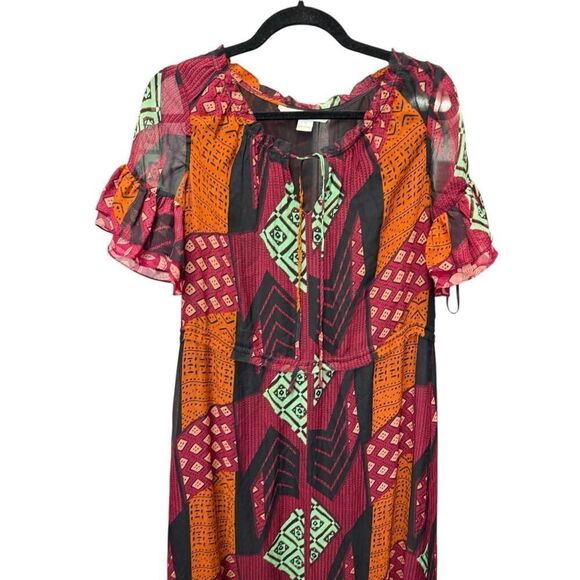 Diane von FurstenbergβSilk Patchwork Maxi Dress - Size 4 (US) - Picture 4 of 16